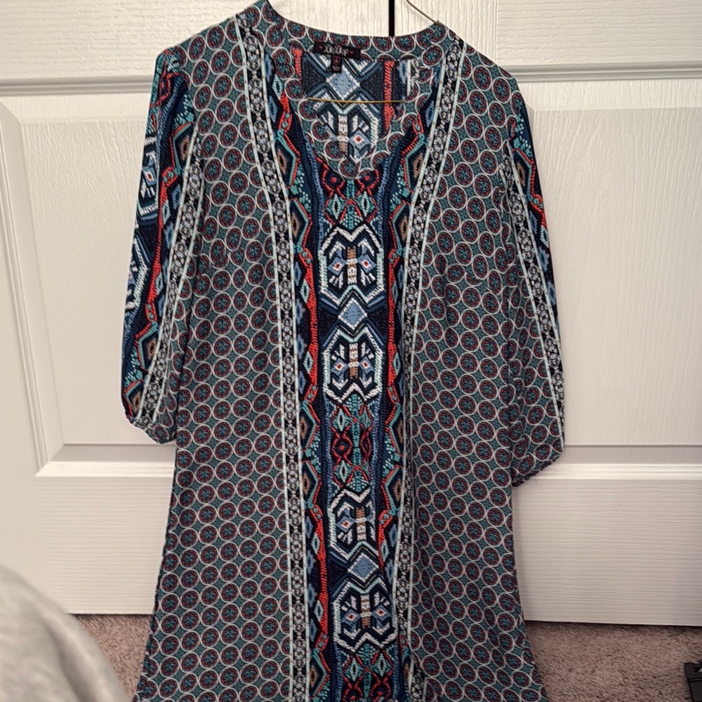 Tribal Print Tunic Dress